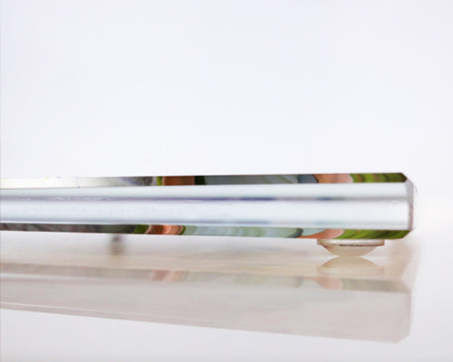 Glass Coaster Set of Four with Wooden Holder - Add your photos!